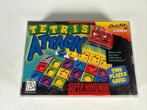 Tetris Attack (Super Nintendo SNES) Complete in Box CIB excellent
