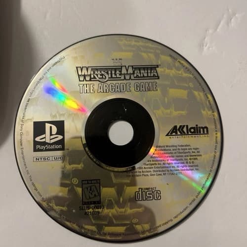 WWF WrestleMania The Arcade Game PlayStation 1 PS1 Disc Only Loose Disc Tested