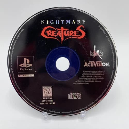 Nightmare Creatures PS1 PlayStation 1 Disc Only