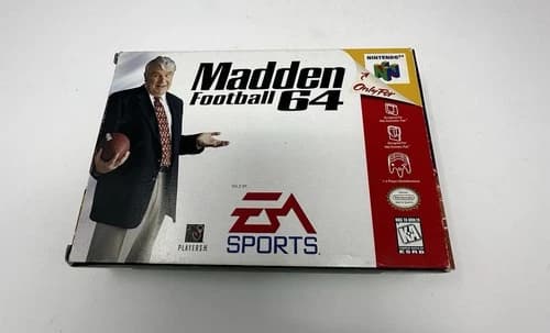 Madden Football 64 N64 Nintendo 64 Complete CIB Tested And Working with reg card