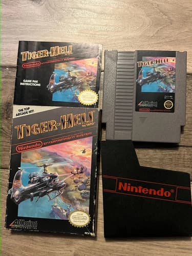 Tiger-Heli (Nintendo Entertainment System, 1987) CIB WITH BOX THREE SCREW