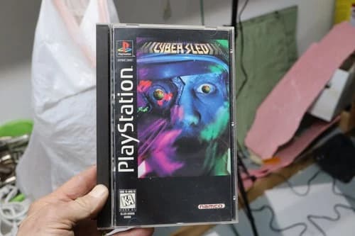 Cyber Sled Playstation 1 PS1 With Manual Complete in Long Box