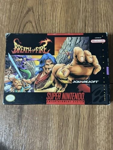 Breath of Fire (Super Nintendo Entertainment System, 1994) CIB! Authentic! Rare!