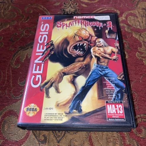 Splatterhouse 3 (Sega Genesis, 1993) Complete With Box And Manual ￼￼