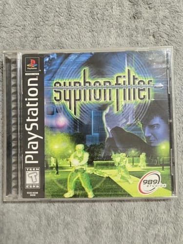 Syphon Filter PS1 Sony PlayStation 1 CIB Complete In Box Black Label Tested