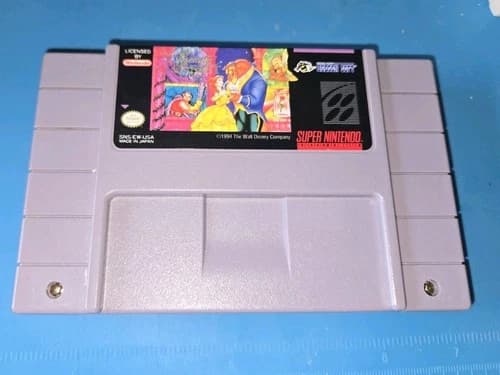 Disney's Beauty and the Beast SNES! Cleaned, Tested, And Working! Authentic