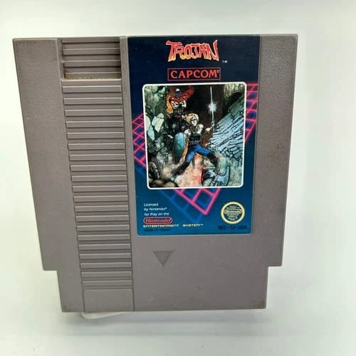 Trojan NES Nintendo Entertainment System Video Game Capcom Action Game Only