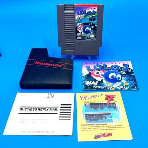 Adventures of Lolo 3 - Nintendo NES - Complete Manual - Tested - Authentic