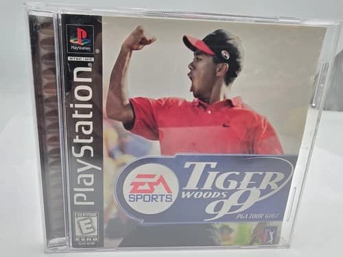 PlayStation 1 PS1 Game Tiger Woods 99 PGA Tour Golf CIB Complete