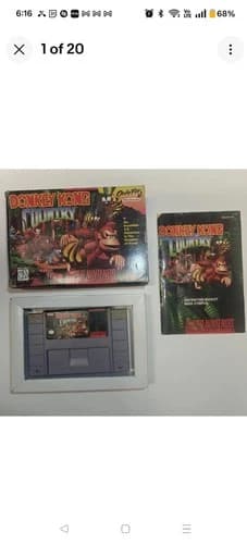 Authentic Super Mario Kart CIB Donkey Kong Country CIB And Yoshi's Island Box