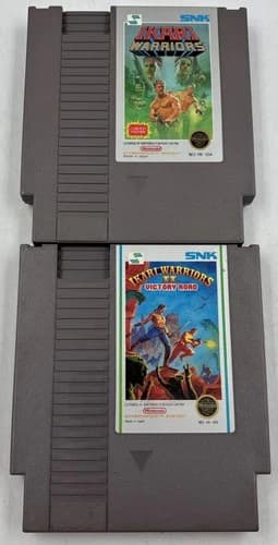 Ikari Warriors 1 + 2 II Victory Road - Authentic Nintendo NES - Tested & Works