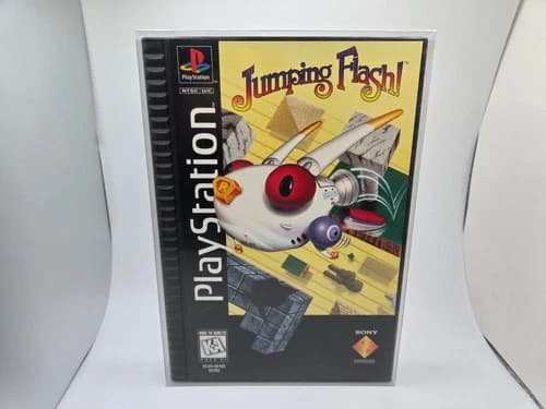 Jumping Flash (Sony PlayStation 1, 1995) CIB Reg Card