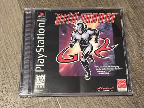 Grid Runner Playstation 1 PS1 Complete CIB w/Reg Card Authentic Good Shape