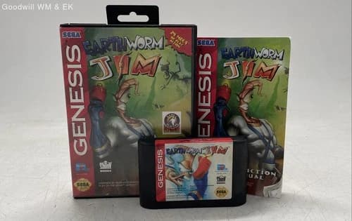 Earthworm Jim - Sega Genesis (1994), COMPLETE