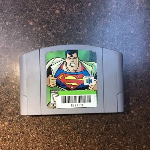 Superman Nintendo 64 N64 Video Game Cartridge Tested & Working