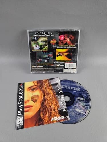 Forsaken PlayStation Video Game Multiplayer 360° Shooter CIB PS1