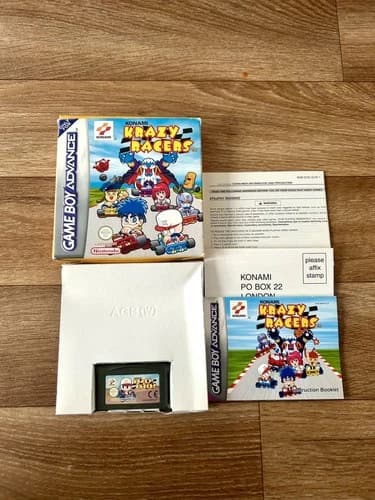 Krazy Racers Game Boy Advance GBA Complete with Instructions