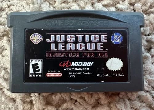 Justice League: Injustice for All (Game Boy Advance, GBA 2002) - TESTED