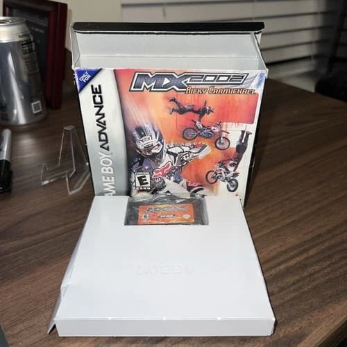 MX 2002 Featuring Ricky Carmichael (Nintendo Game Boy Advance, 2001) CIB Tested!