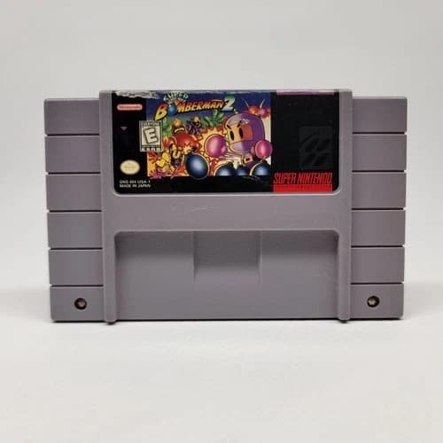 Super Bomberman 2 (Super Nintendo Entertainment System, 1994) - Tested Working