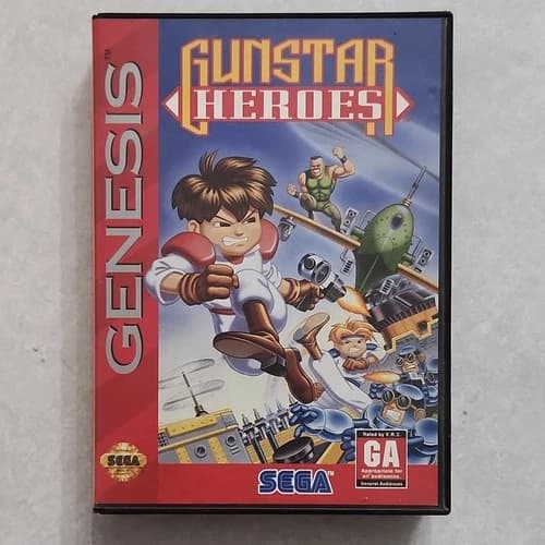 Treasure Gunstar Heroes Sega Genesis - CIB - Very Good+ Condition