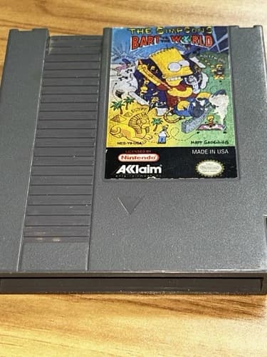 The Simpson's Bart vs The World -- NES Nintendo Original Classic Authentic Game