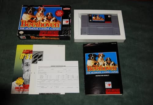 Beethoven: The Ultimate Canine Caper SNES Super Nintendo CIB - Tested & Working