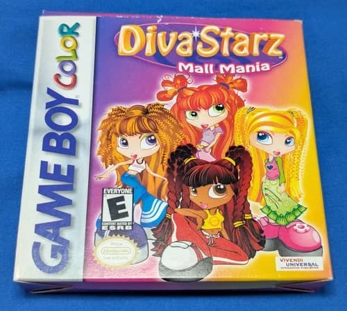 Diva Starz Mall Mania (Game Boy Color) ~ Tested Working CIB