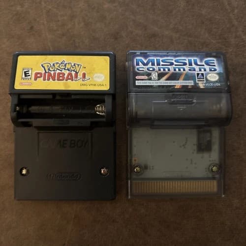 Pokemon Pinball, Missile Command Nintendo Game Boy: AUTHENTIC