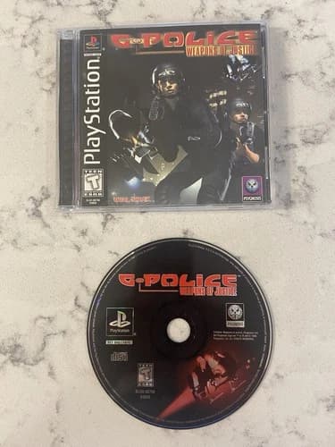 G-Police Weapons Of Justice PlayStation 1 (PS1) CIB w/Registration CARD