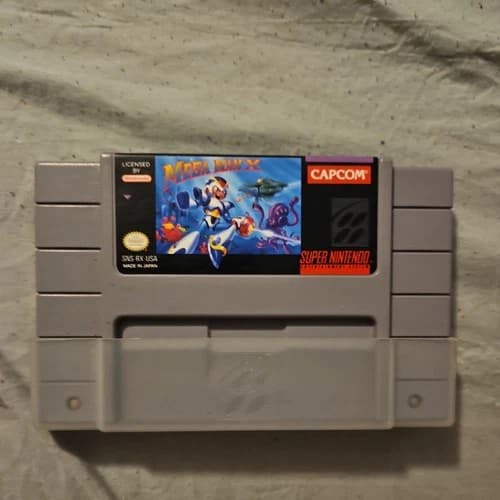 Mega Man X SNES Super Nintendo Entertainment System, 1994 - Tested