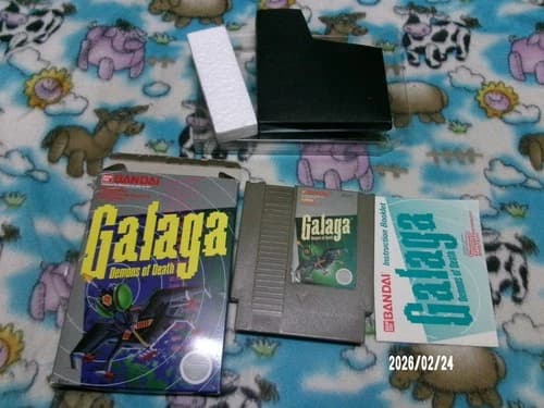 #855 Circle Seal - Galaga: Demons of Death complete in box nintendo nes game