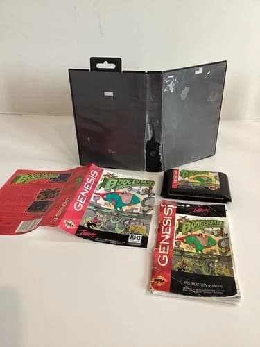 Boogerman: A Pick and Flick Adventure Sega Genesis Game CIB Complete TESTED