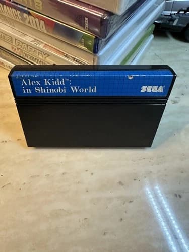 Alex Kidd in Shinobi World (Sega Master, 1990) game WORKS! Blue Label!