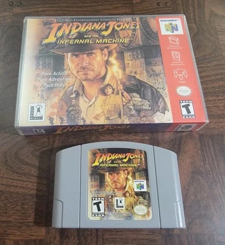 Indiana Jones and the Infernal Machine Nintendo 64 N64 – Authentic