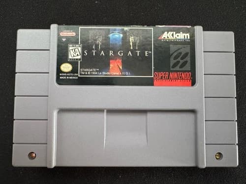 Stargate (SNES, 1995) Game Cartridge Only - Great Shape - Tested
