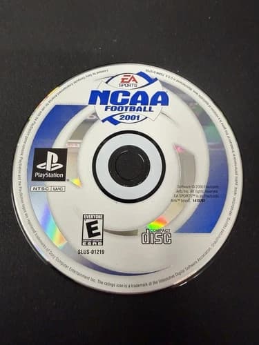 NCAA Football 2001 PS1 PlayStation 1 Disc Only