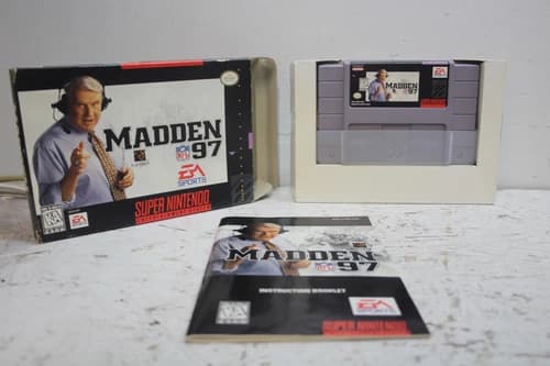 Madden NFL 97 (Super Nintendo Entertainment System, 1996) CIB