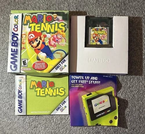 Mario Tennis (Nintendo Game Boy Color, 2001) - Complete In Box Authentic