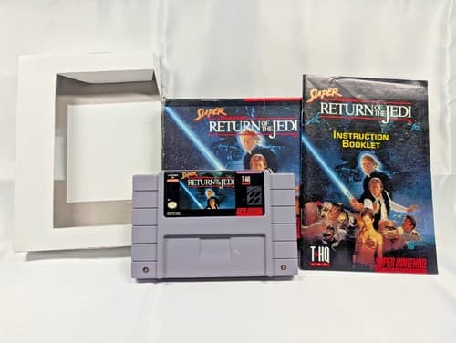 Super Star Wars Return of the Jedi Nintendo SNES THQ CIB Tested Free Shipping