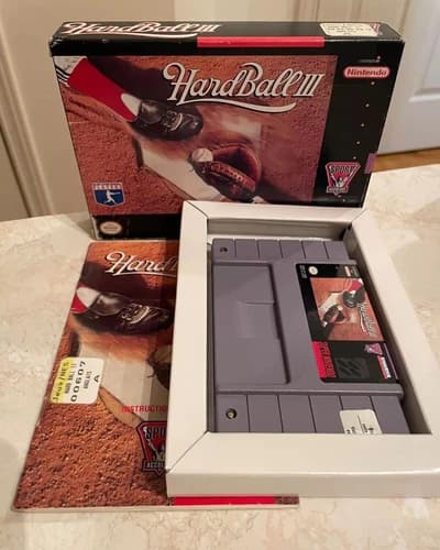 HardBall III (Super Nintendo Entertainment System, 1994) SNES CIB Complete