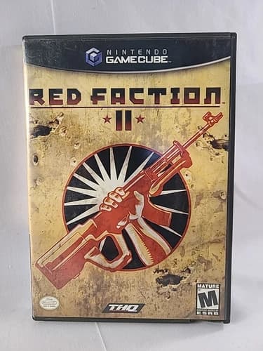 Red Faction II 2 Nintendo Gamecube, Fully Complete In Box CIB Black Label