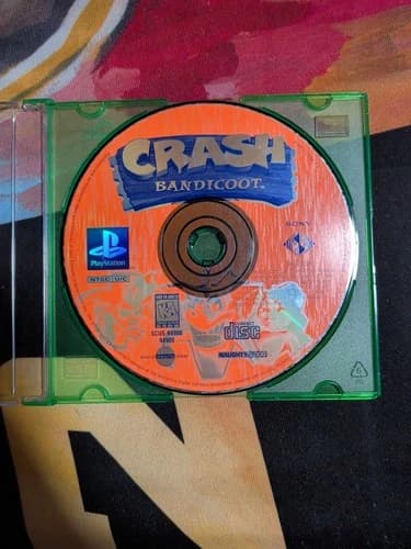 Crash Bandicoot (PlayStation 1, 1996) Disc Only Black Label