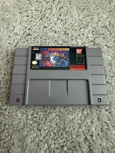Mighty Morphin Power Rangers the Fighting Edition (Super Nintendo SNES 1995)