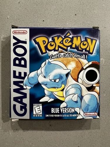 Nintendo Pokémon Blue Game Boy Cartridge w Box, Manual, Inserts