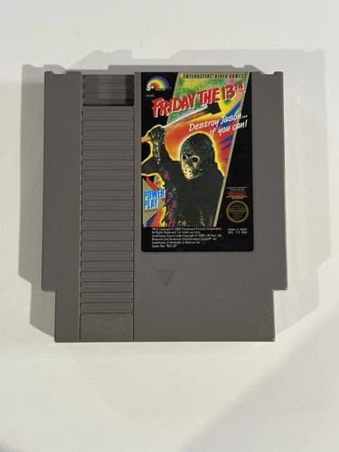 Friday The 13th (Nintendo NES) Authentic Video Game Jason - Tested - Fast Ship