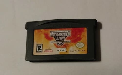 Monster Jam Maximum Destruction(Nintendo Gameboy Boy Advance GBA)TESTEDGAMEONLY.