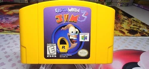 Earthworm Jim 3D (Nintendo 64 N64) Tested - Authentic