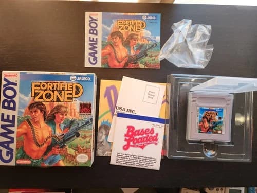 Fortified Zone (Nintendo Gameboy Game Boy GB) Complete w/ Reg Card CIB Authentic