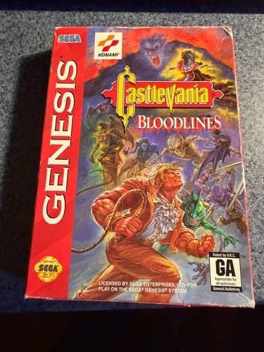 Castlevania Bloodlines - Sega Genesis - Complete in Box (CIB)